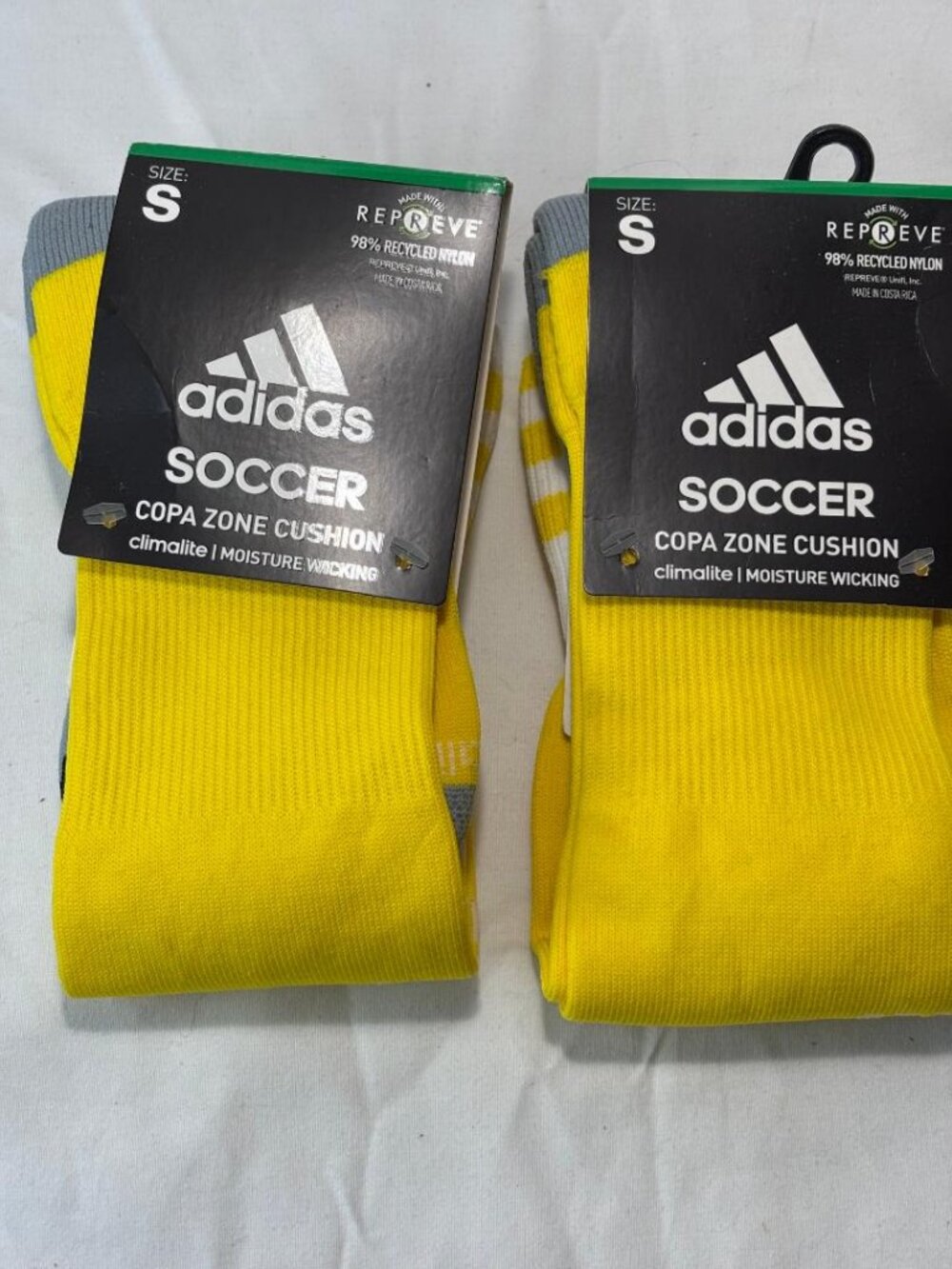 2 pairs ADIDAS Soccer Copa Zone Cushion Climalite Socks  Sz Small NEW
